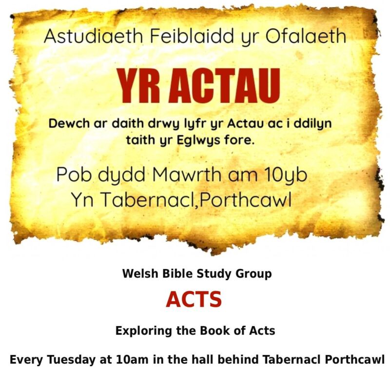 Dosbarth Beiblaidd / Bible Study Group